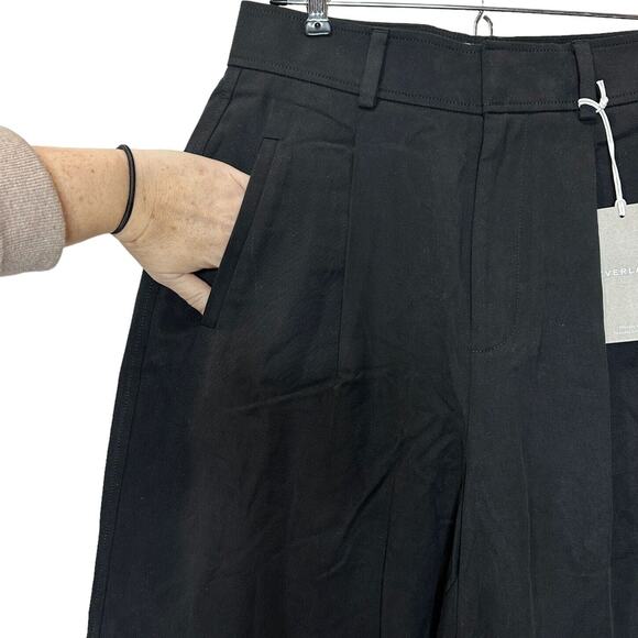 Everlane Way High Drape Pant Wide Leg Hi-Rise Black Women's 12S Inseam 29 NWT - Picture 10 of 13